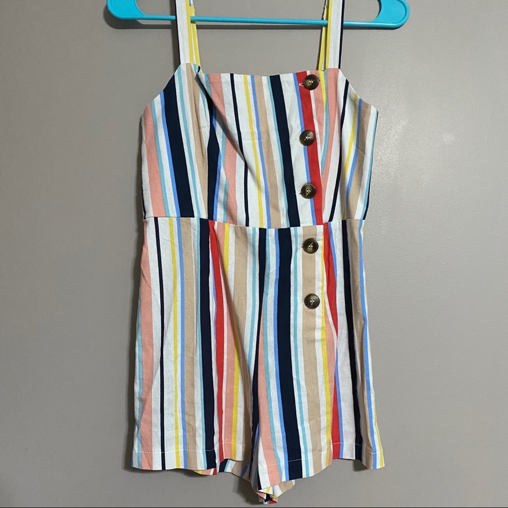 Forever 21 Striped Romper